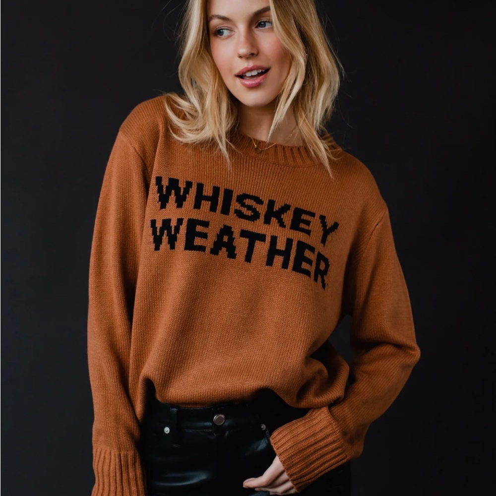Panache Warm Brown Crew Neck Sweater